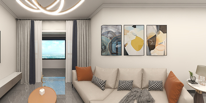 私宅设计张工-北城正荣府效果-装修设计方案