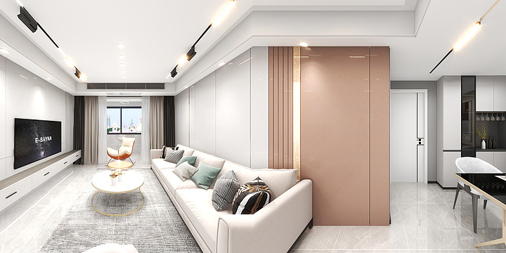 设计师X徐-尚海湾B区50#楼2505室（良宏装饰）-装修设计方案