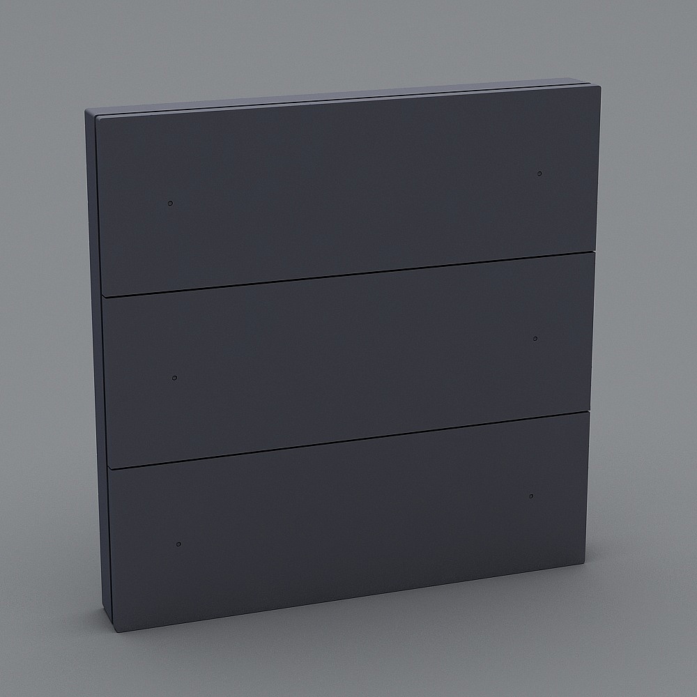 Yeelight Pro-E20情景开关青色3D模型