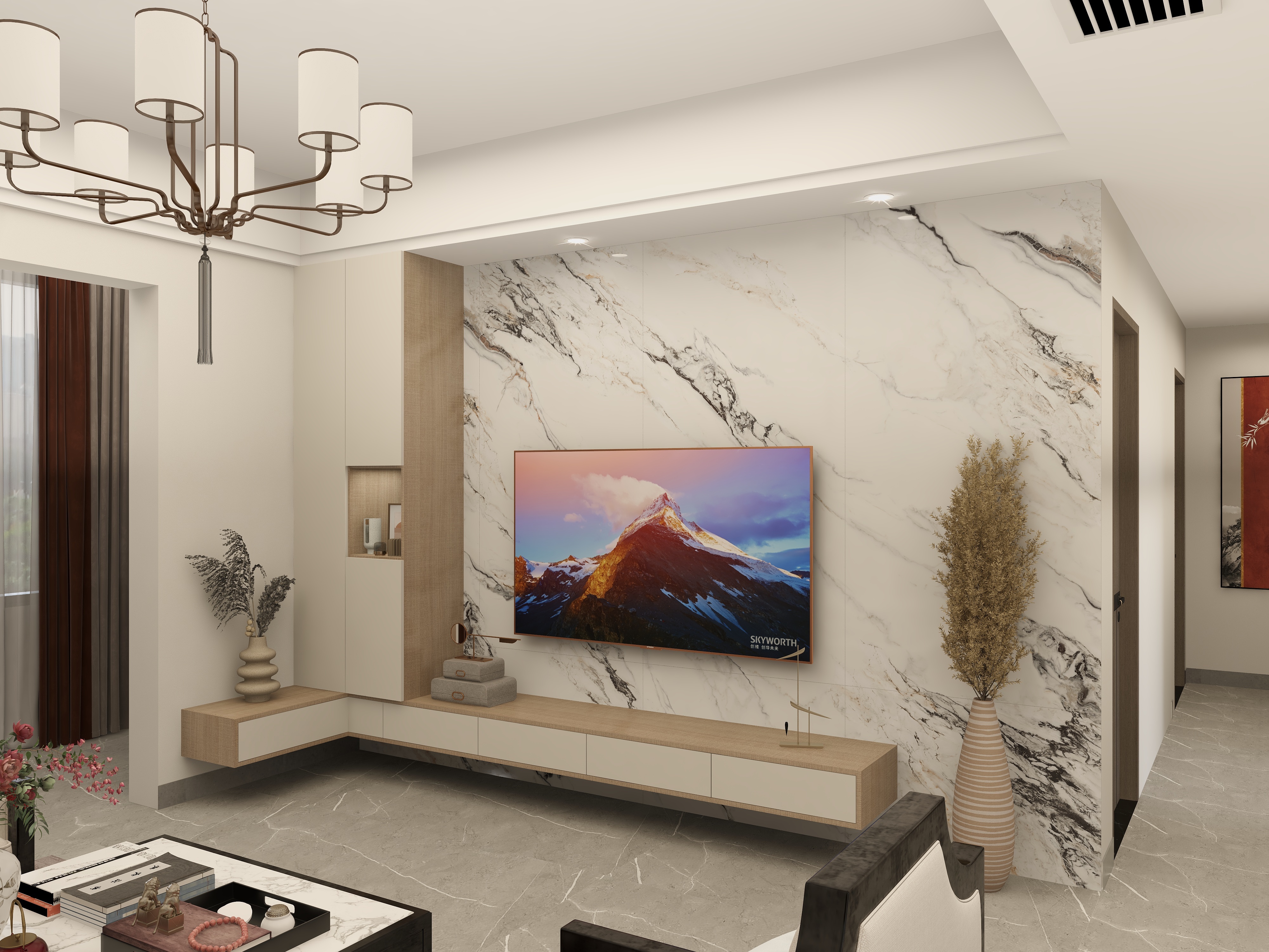 株洲金空间装饰-玥熙台118㎡2室-装修设计方案