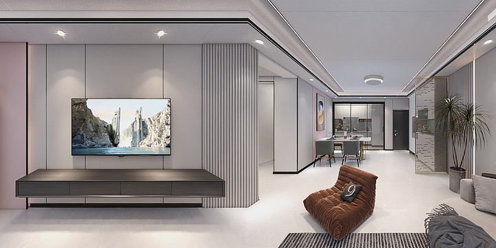 智成rGyN-梁总客餐厅效果图-装修设计方案