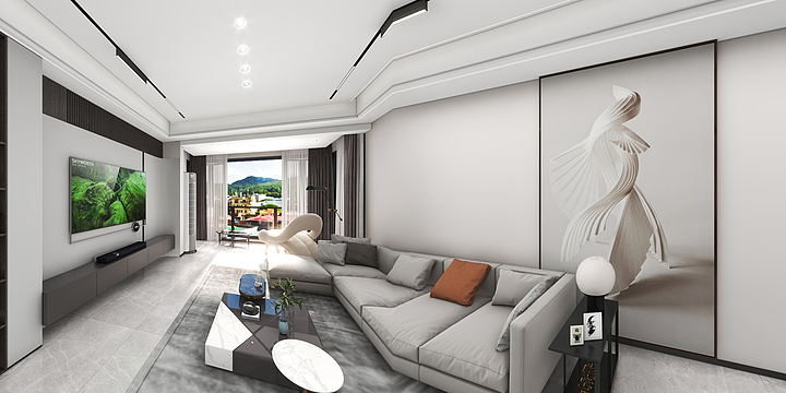 尚辰申武-向-黑白-装修设计方案