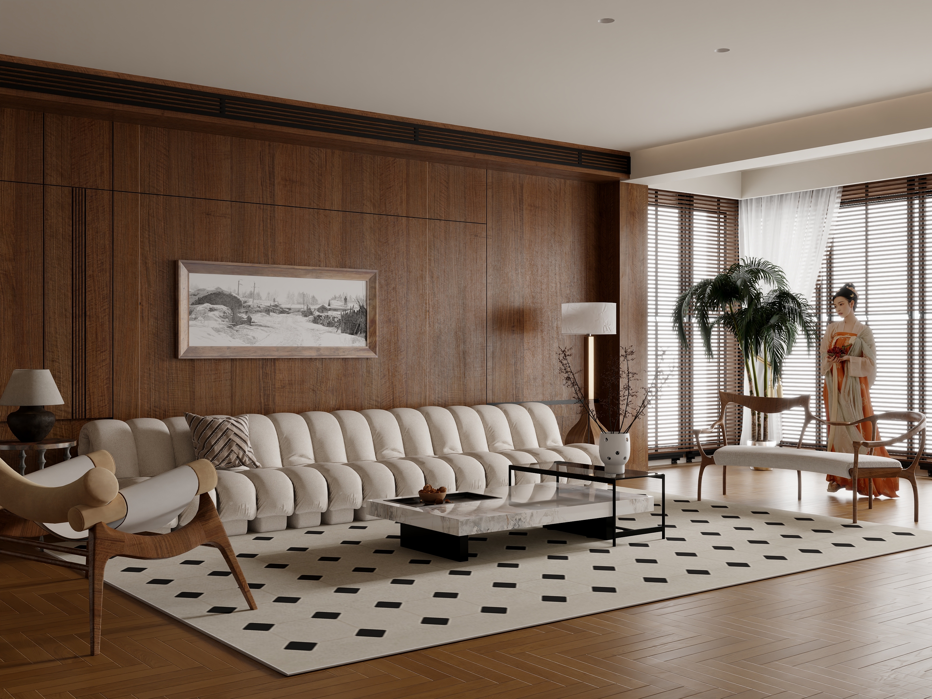 酷酷Kiki-30平中古客厅-装修设计方案