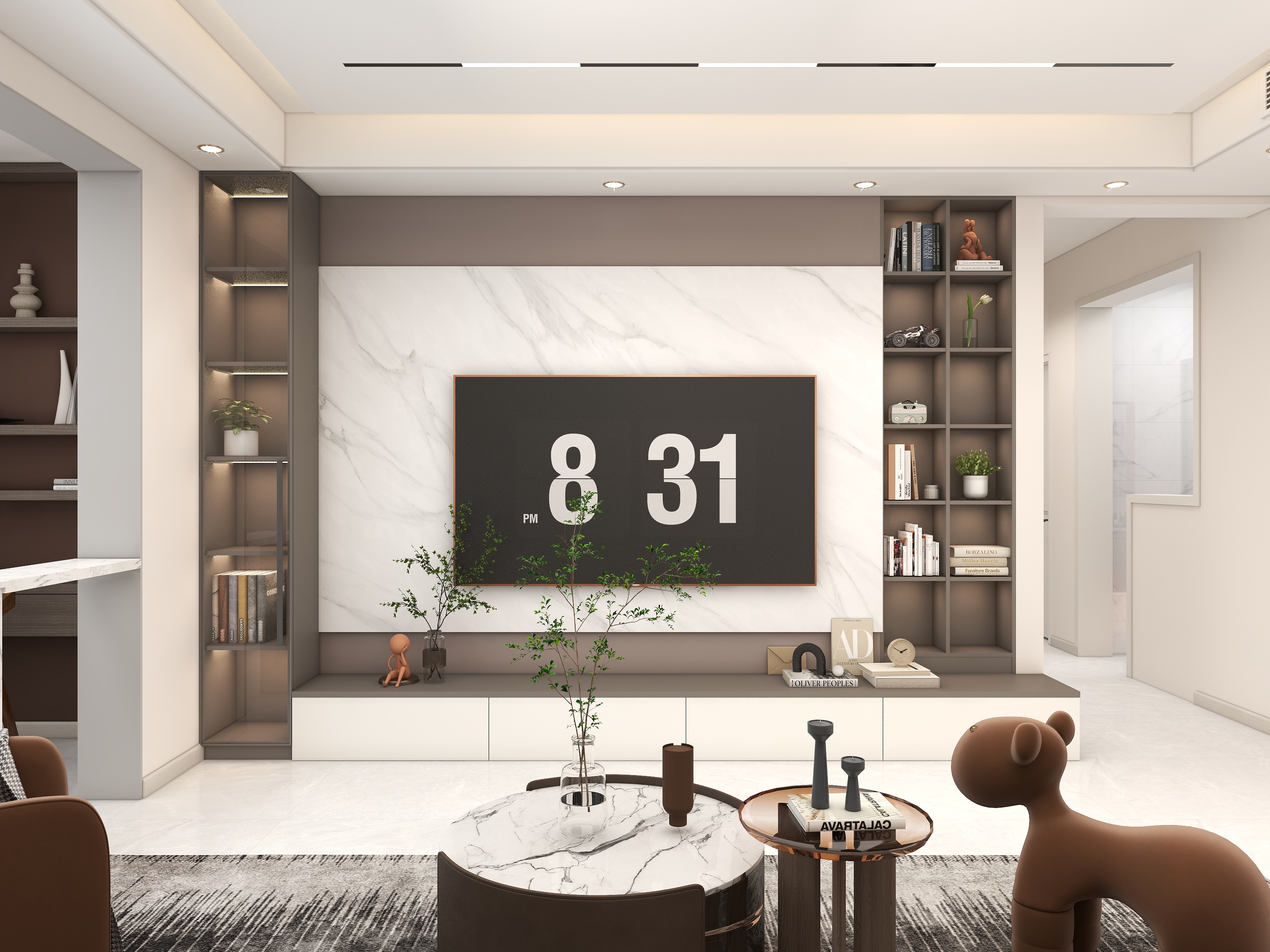 王哲-嘉诚东郡现代简约120㎡3室-装修设计方案