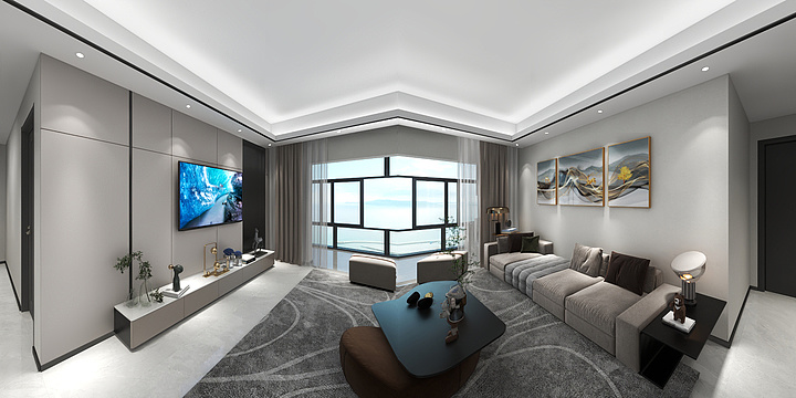 创远广告装饰工程有限公司-书香澜岸2201-装修设计方案