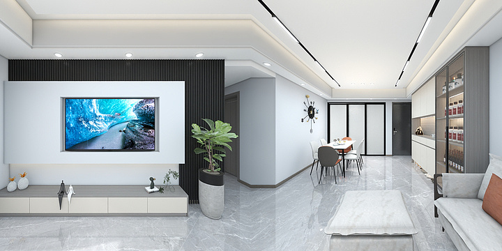 鑫坤装饰全屋定制-凯越名城B区10-701-装修设计方案