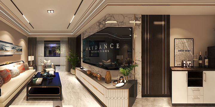 峰仔zai很忙-样板间效果图-装修设计方案