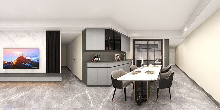 艺尚家居-怡新花园A8-装修设计方案