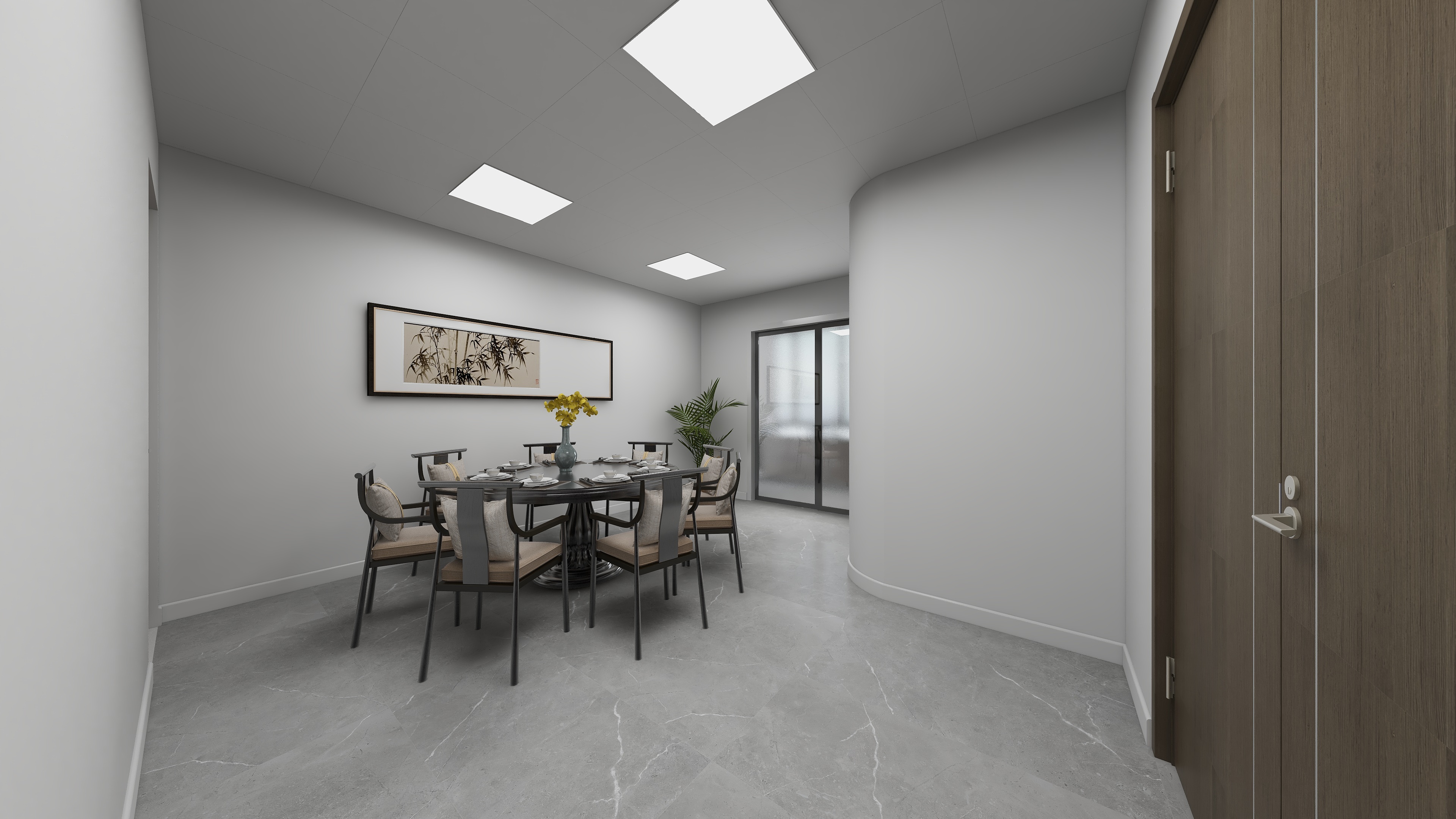 设计师盛龙健-办公室效果图-装修设计方案