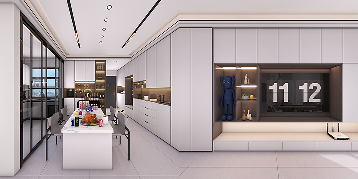 贵港欧福莱陶瓷-盛世瑞府6-03户型-装修设计方案