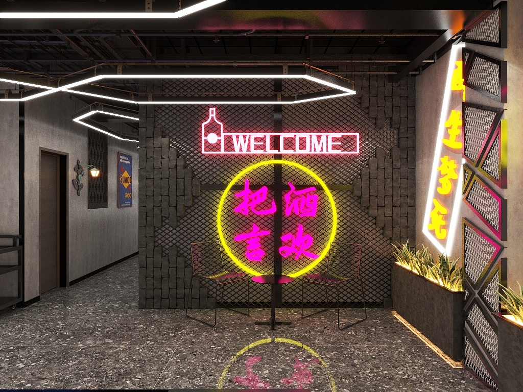 艺术点缀人生丶-烧烤店二层-装修设计方案