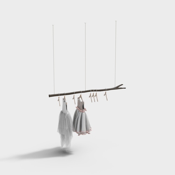 Wabi-sabi style children's clothing hangers