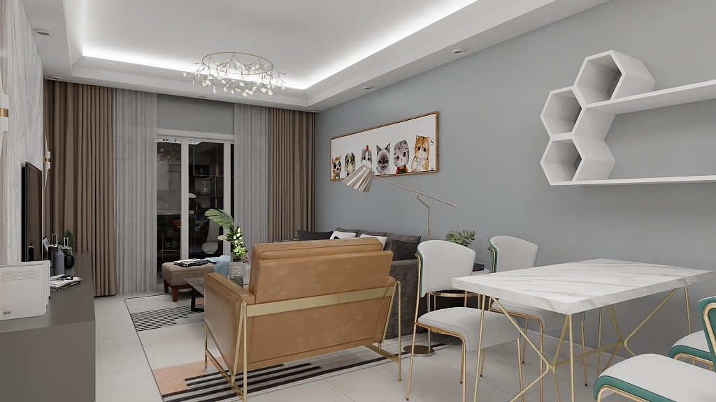 小强uLHj-硬装专业等级考核户型-Jenny-装修设计方案