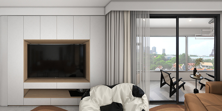 海沧鼎美东里-水晶尚庭现代简约103㎡3室-装修设计方案