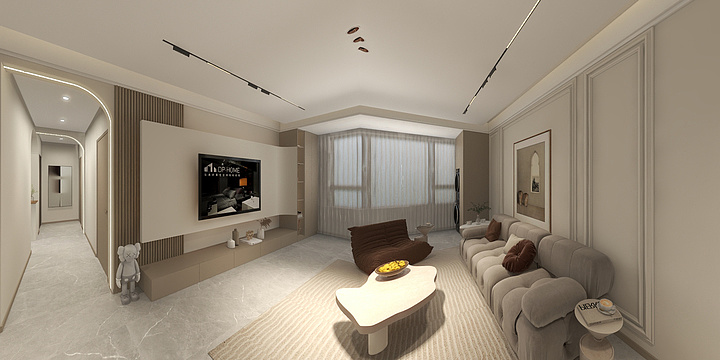 设计李成瑞-南岭国际四街区11-1-1601  130平米大宅设计-装修设计方案