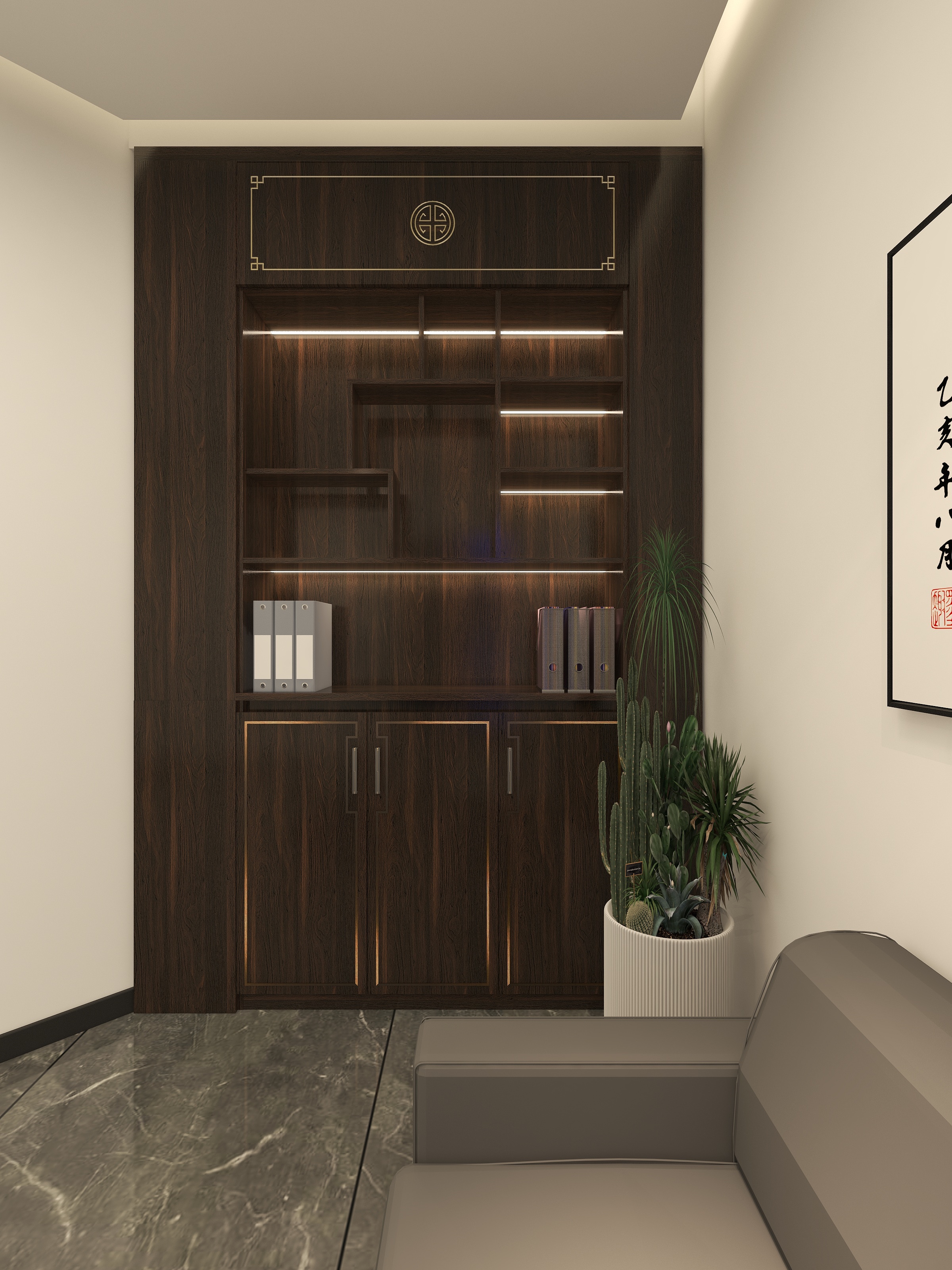 ZBOM-高端定制-泓辰-展厅-装修设计方案
