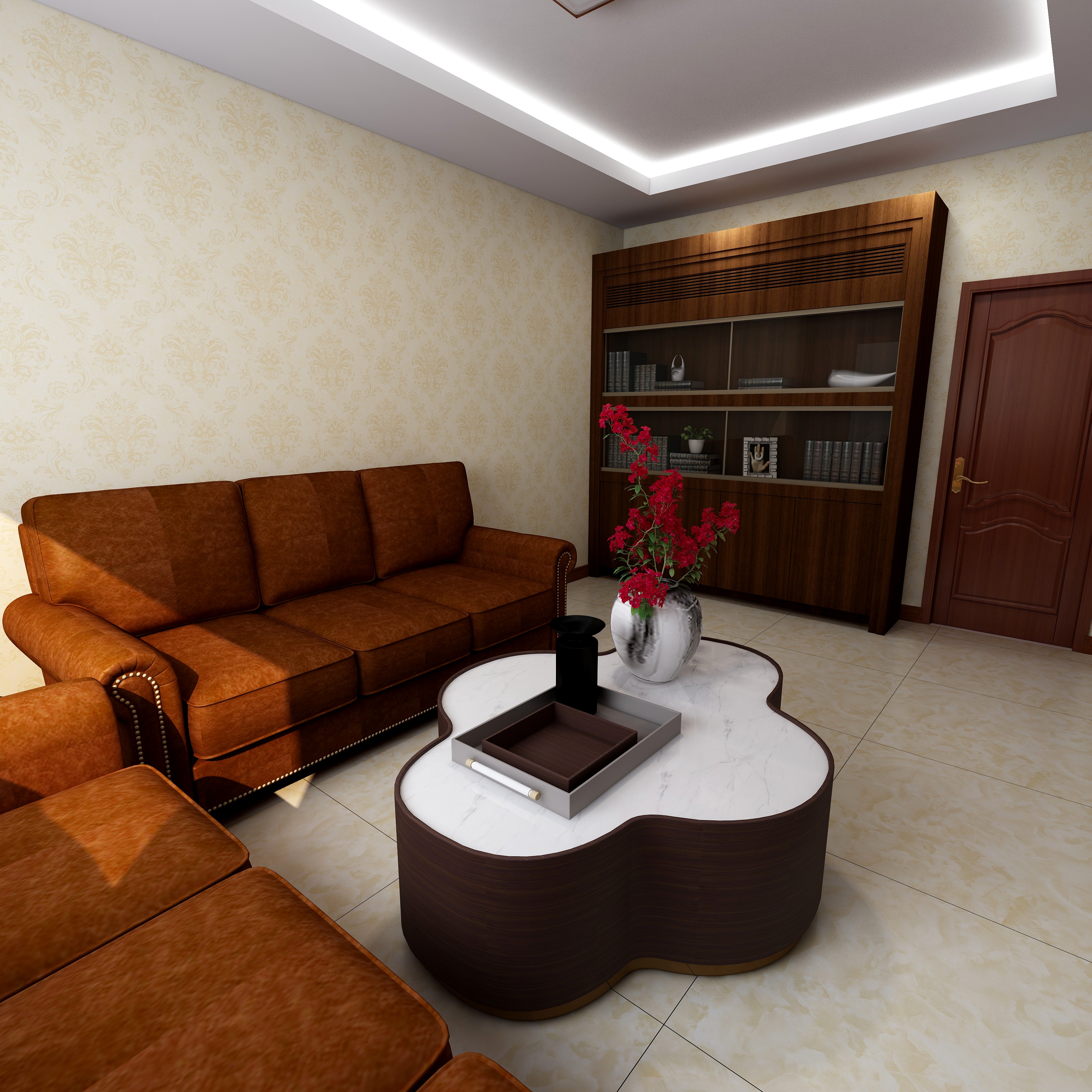 鸿千广告装饰-接待室-装修设计方案