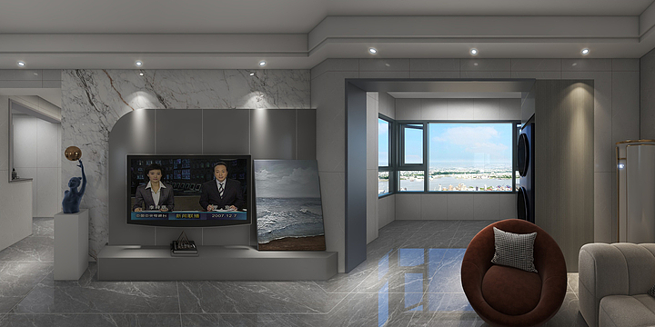 设计裴工-吉安县110平的质感灰-装修设计方案