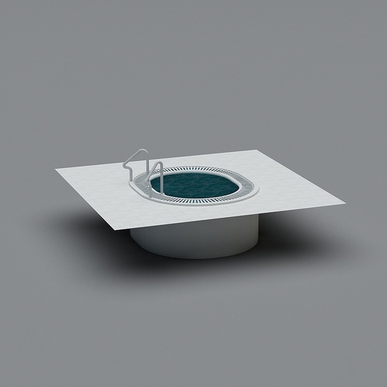 Stylish Gray Naamloos 3D Model