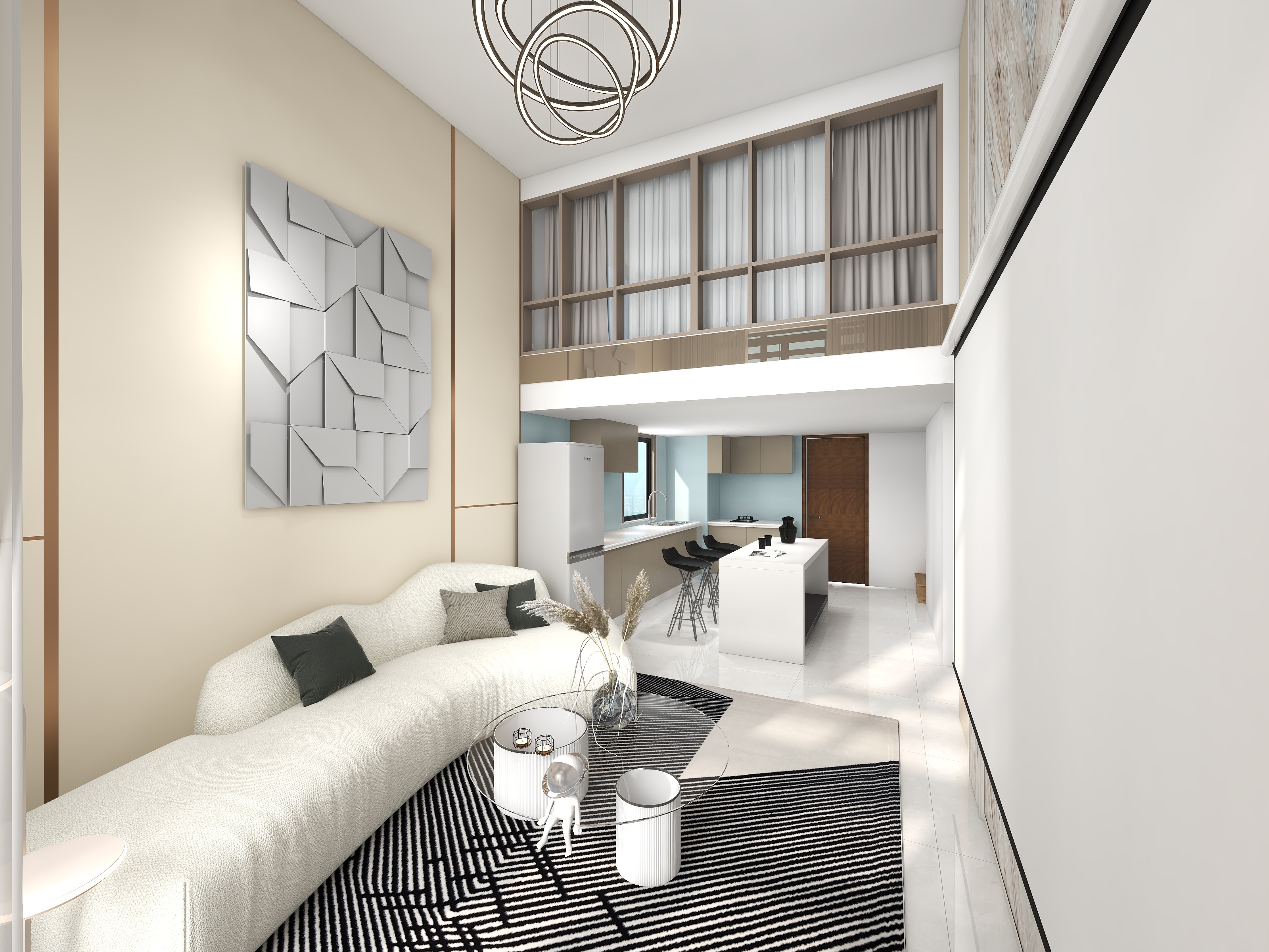 猫宿设计ms84994255-一尘姐的LOFT公寓-装修设计方案