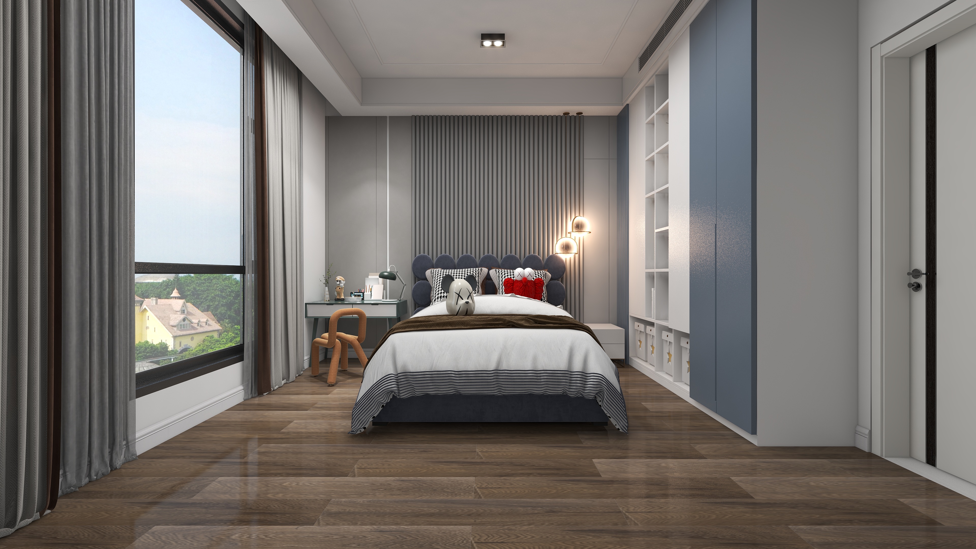 安木设计DESIGN-18㎡别墅男孩房-装修设计方案