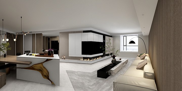 138****5534GpwS-115平意式极简-黑白灰-6-装修设计方案