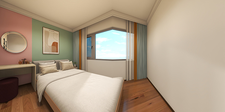 启狄-海德公园83㎡3室-装修设计方案