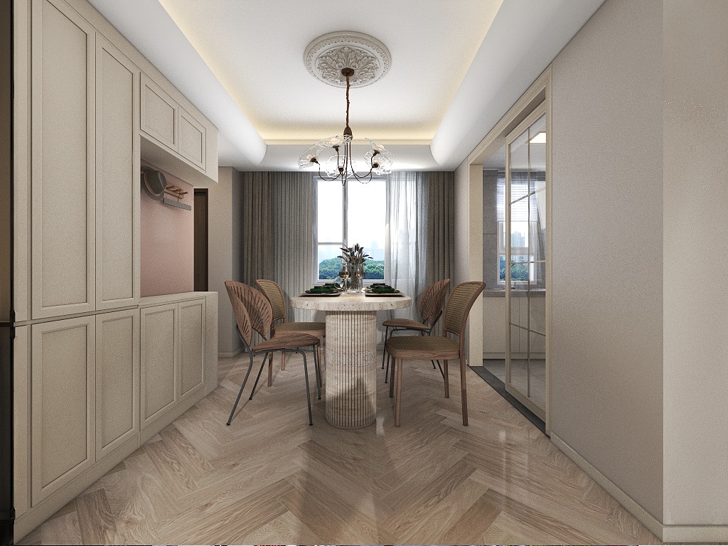 白轩畅-万达奶油风-装修设计方案