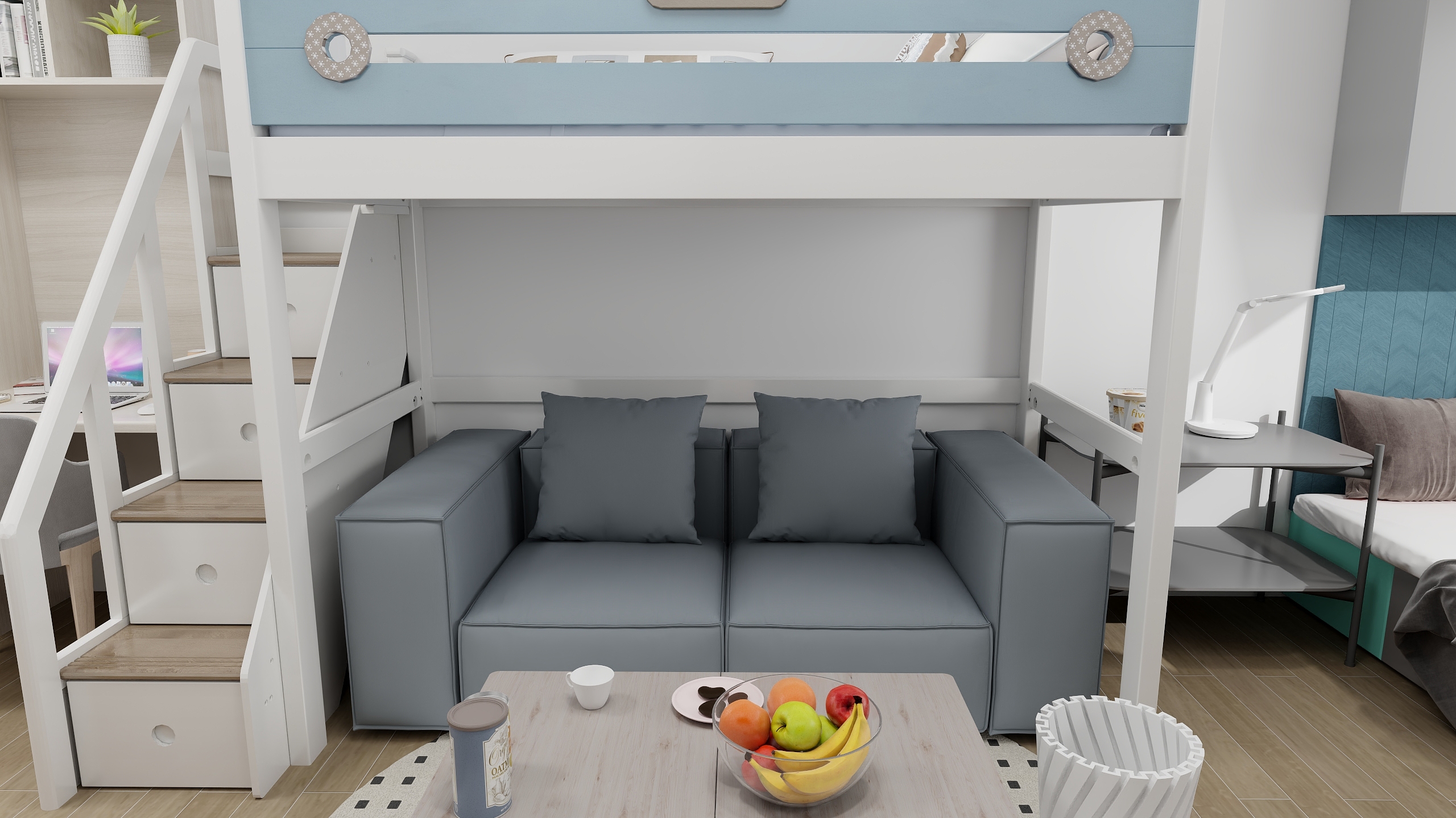 屿a-两人小蜗居-装修设计方案