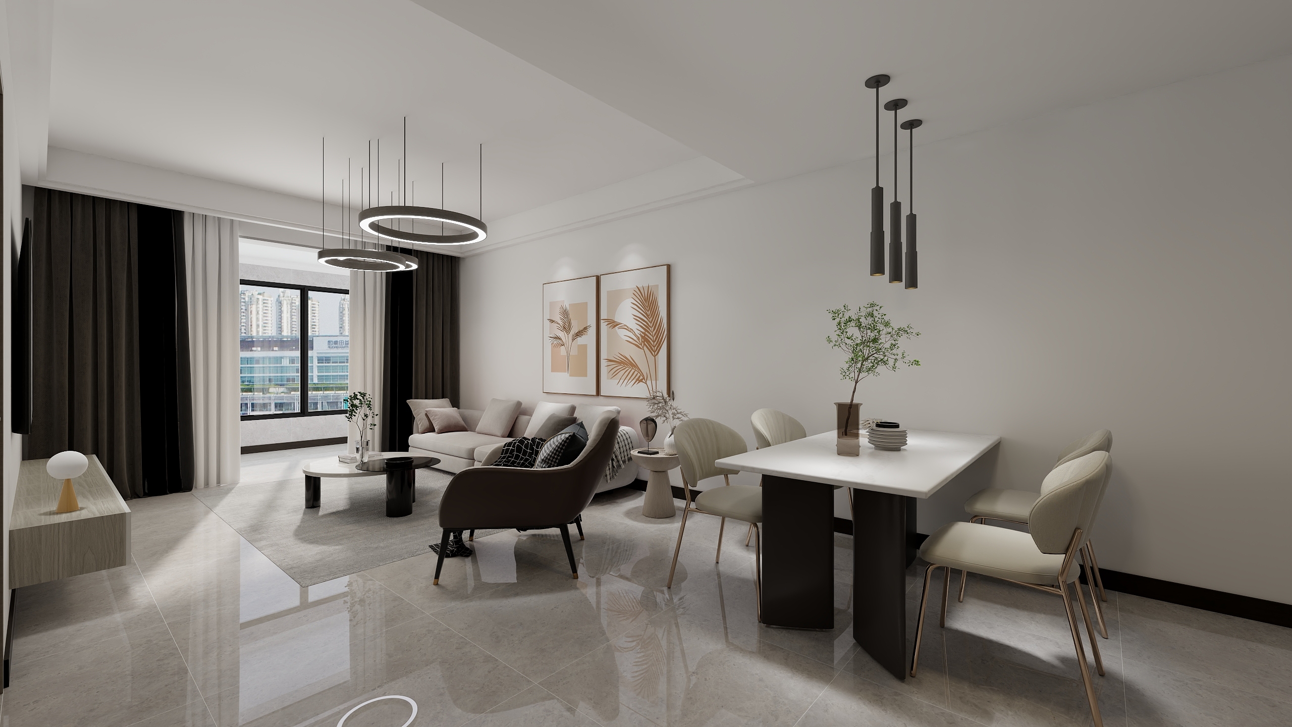 宿州创艺009-东华鑫城103㎡-装修设计方案