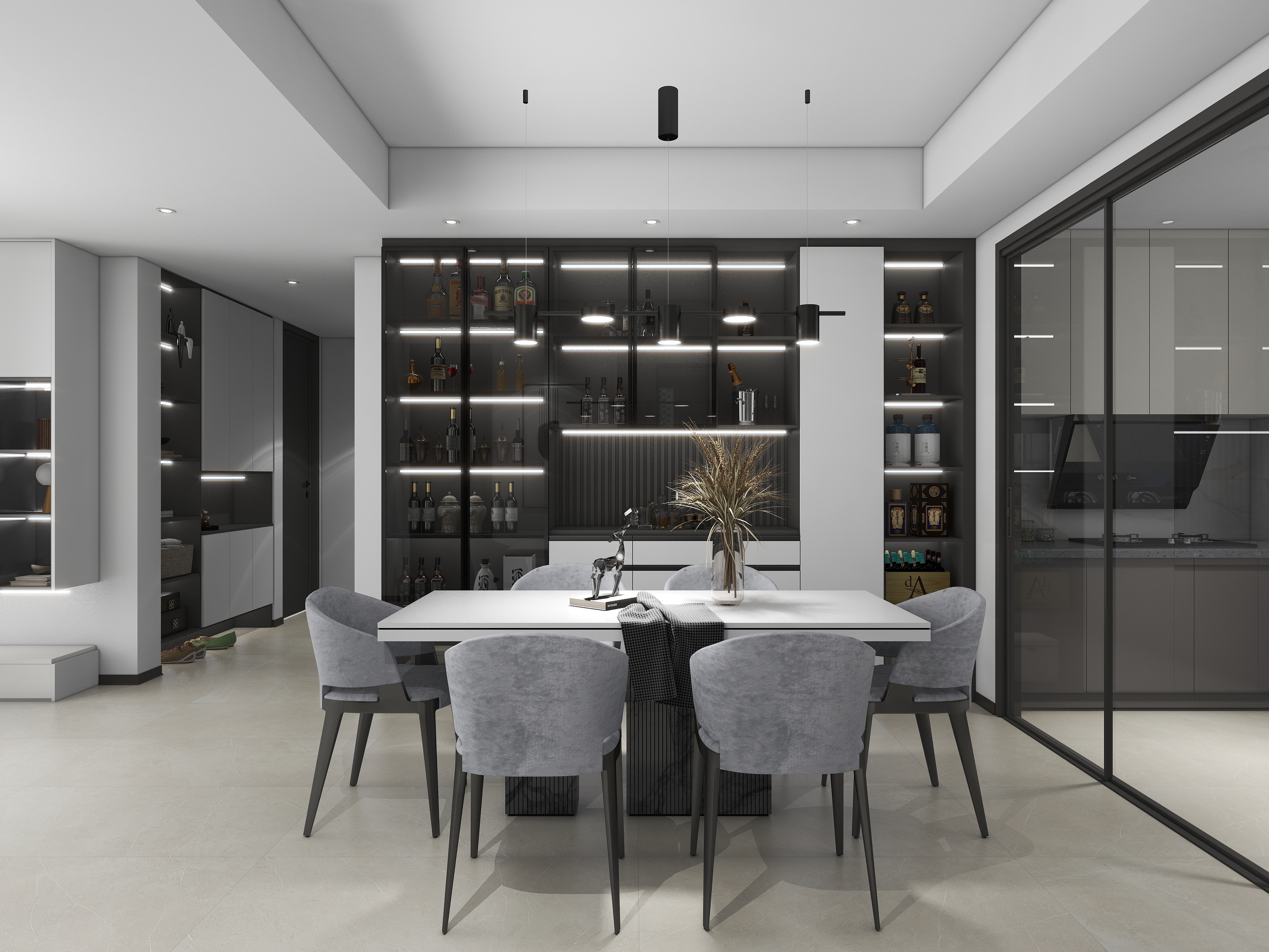 秦皇岛安德装饰-碧桂园玫瑰庄园117㎡2室-装修设计方案