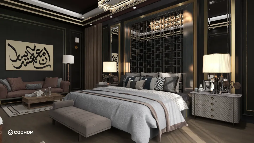 NoormArcInterioR的装修设计方案:luxury Hotel bedroom