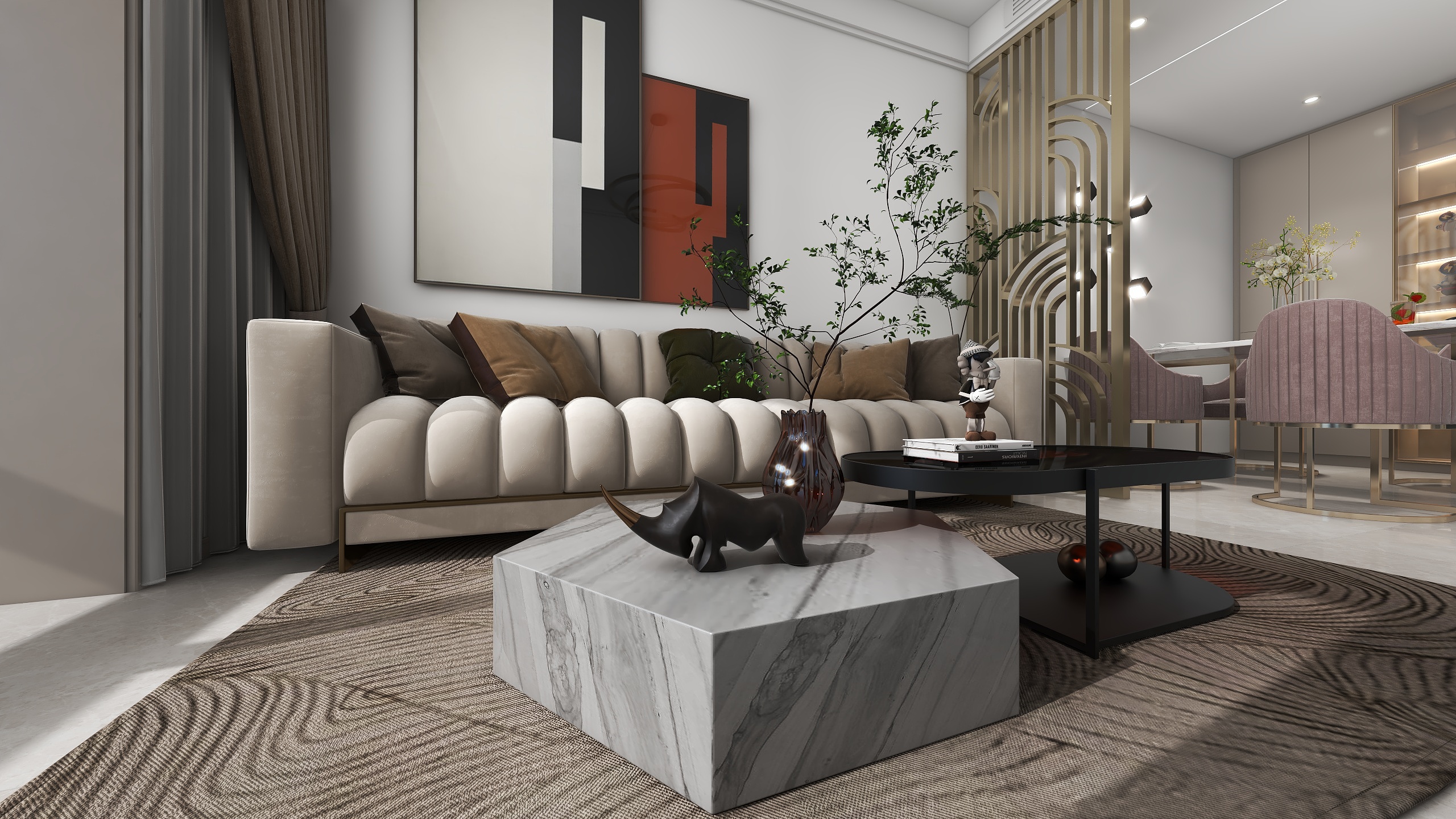 锦李空间设计-李超-90㎡3室-装修设计方案