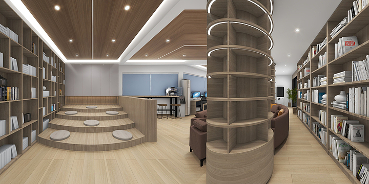 影岛-茅清路部队书吧-装修设计方案