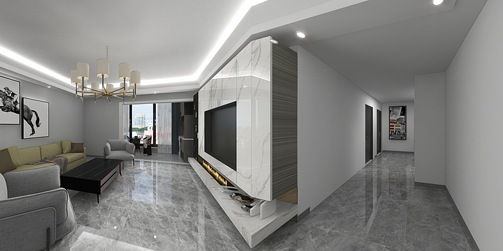 北辰-轻奢风格-装修设计方案