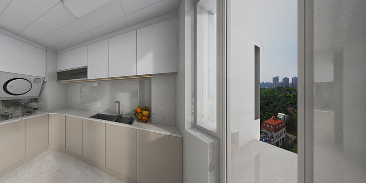 WANGQIANGD-奶油轻法-瀛海金州-装修设计方案