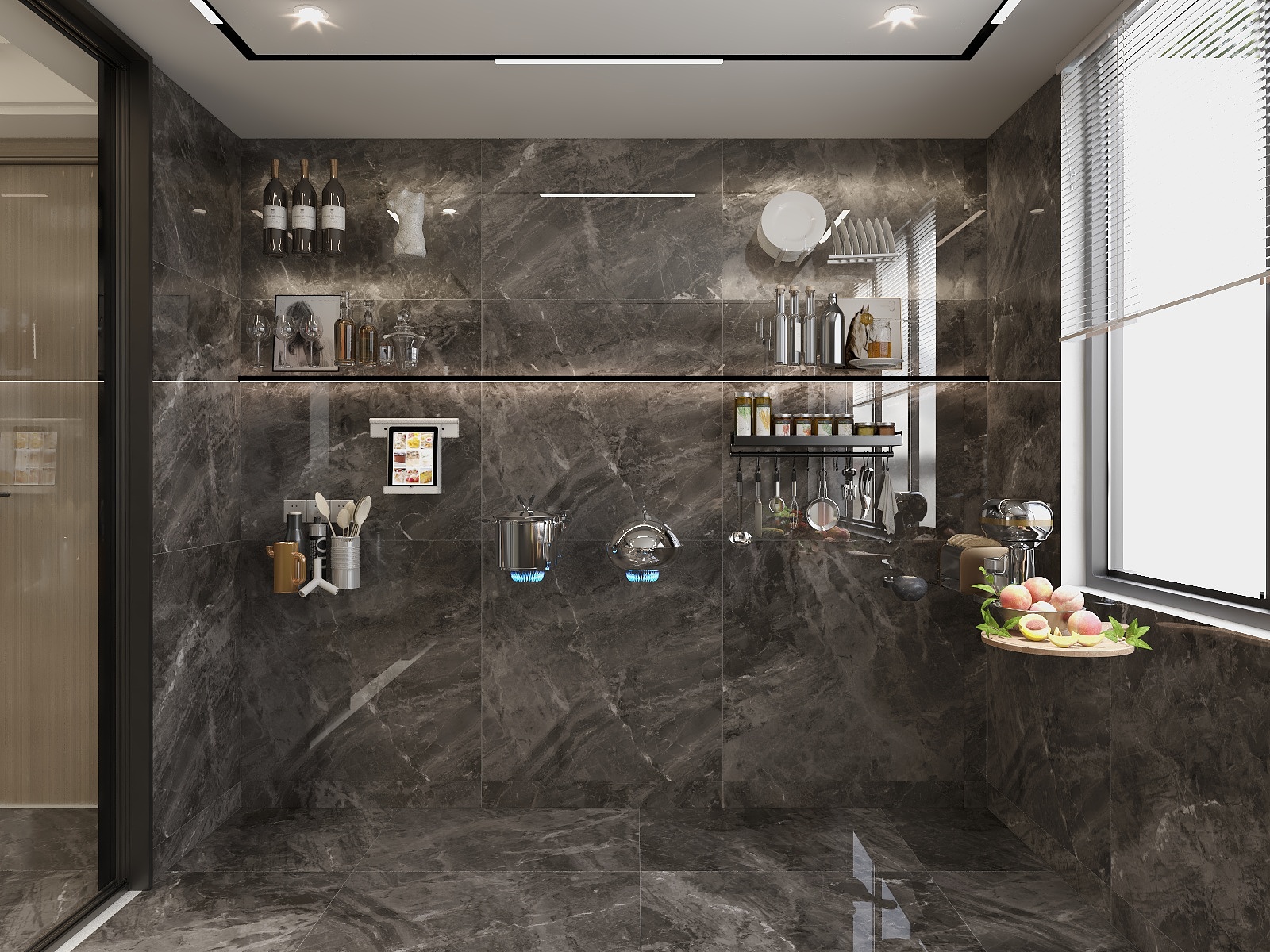 苏比阿瘦-现代原木风橱柜设计-装修设计方案