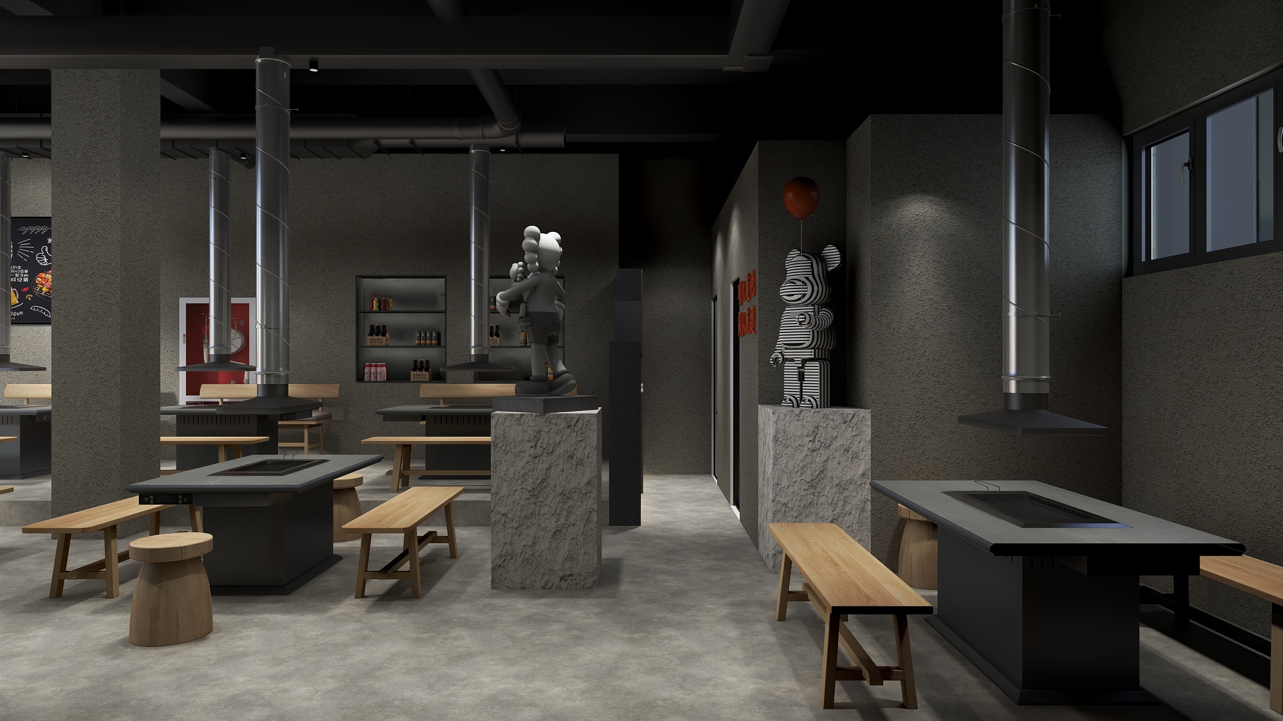 创庭全案设计-烤肉城-装修设计方案