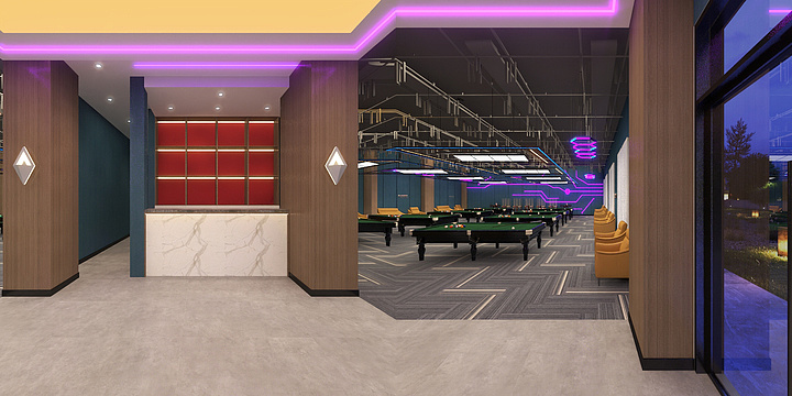 全案设计13-君悦国际台球-装修设计方案