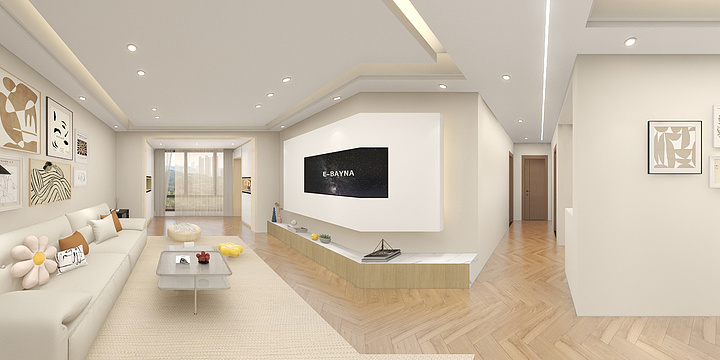 广西航晟装饰有限公司-广益城幸福里E户型-装修设计方案