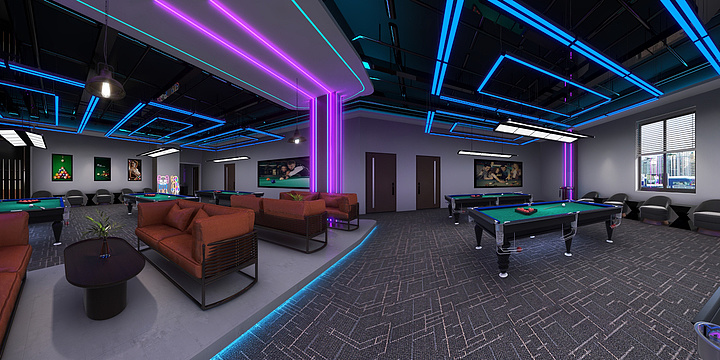 mumu1711-新发地台球厅-装修设计方案