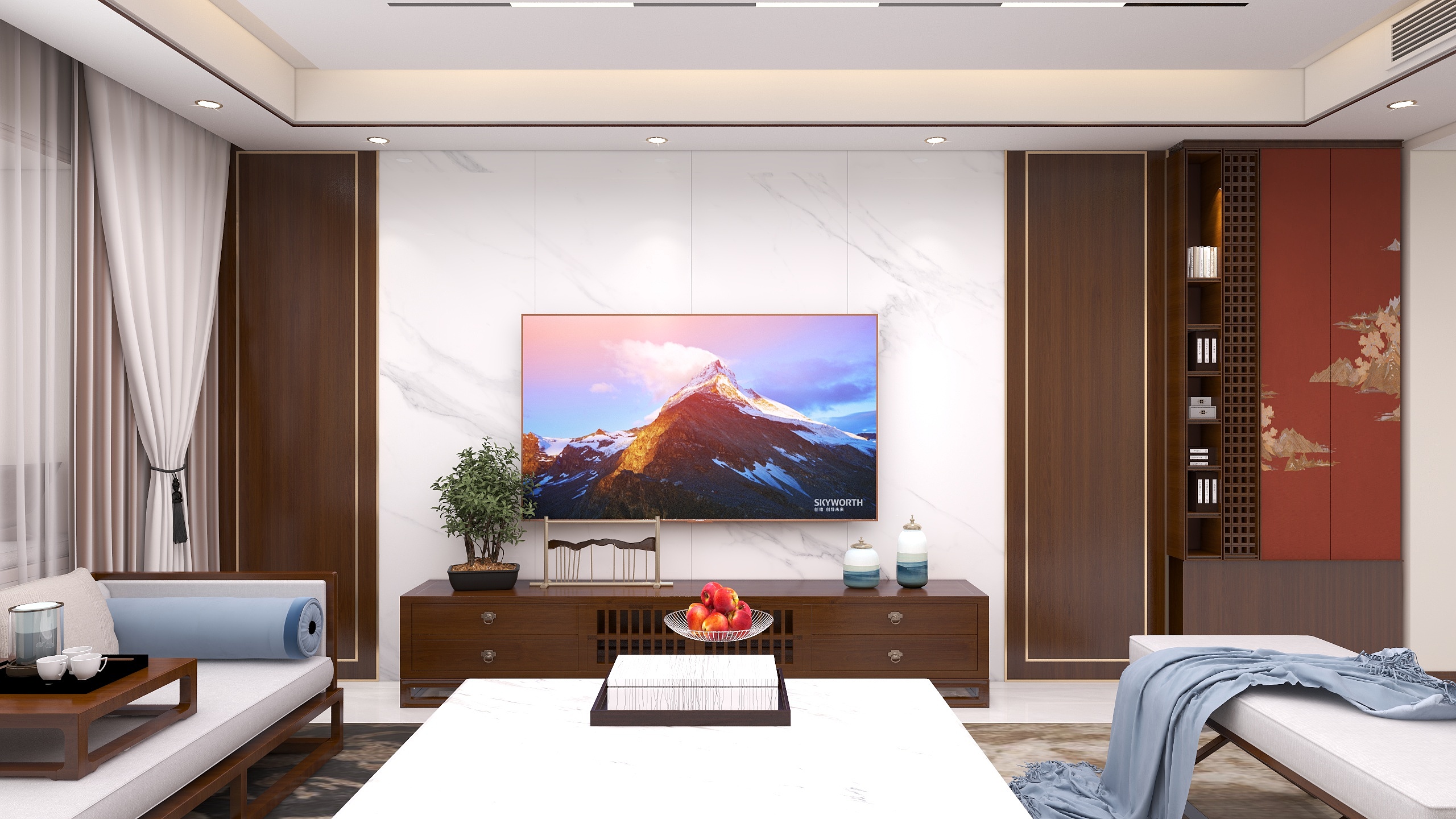 王哲-德州壹号院136㎡3室-装修设计方案