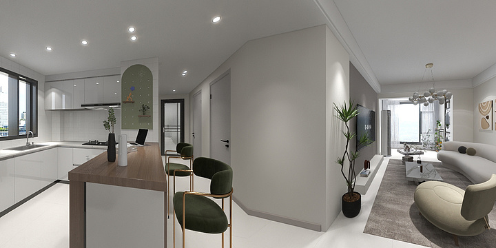 拾夏装饰-海德公园82㎡3室-装修设计方案