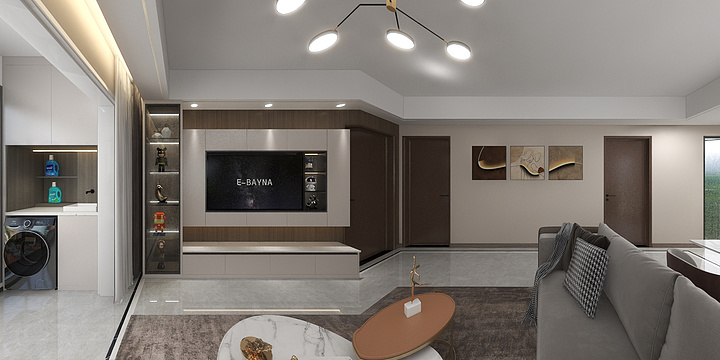 蓝森全屋定制.全案设计-佛山新希望.金洲府7栋1806房-装修设计方案