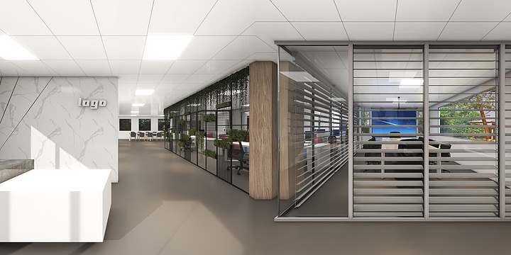 空间设计大米-办公室-装修设计方案