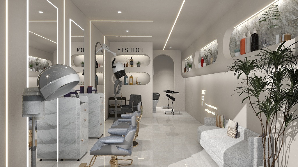 CN千禧宝宝-理发店-装修设计方案