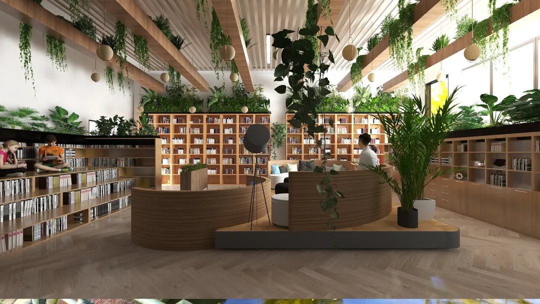 cynthadinisara的装修设计方案:Biophilic Library