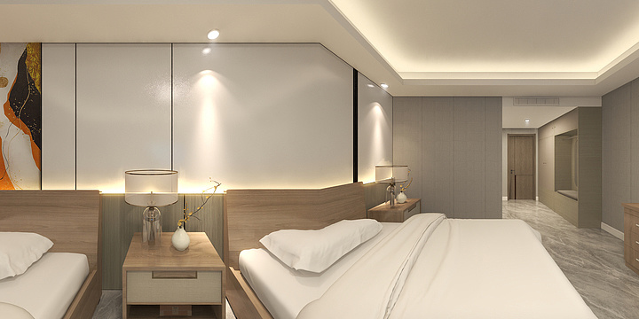 桑美悦家-酒店房间-装修设计方案