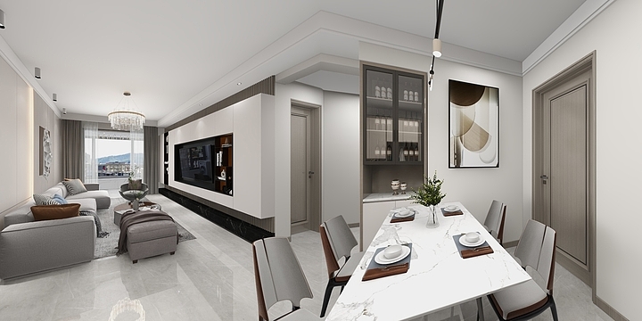 设计师张彩龙-学府名城3号楼一单元204-装修设计方案