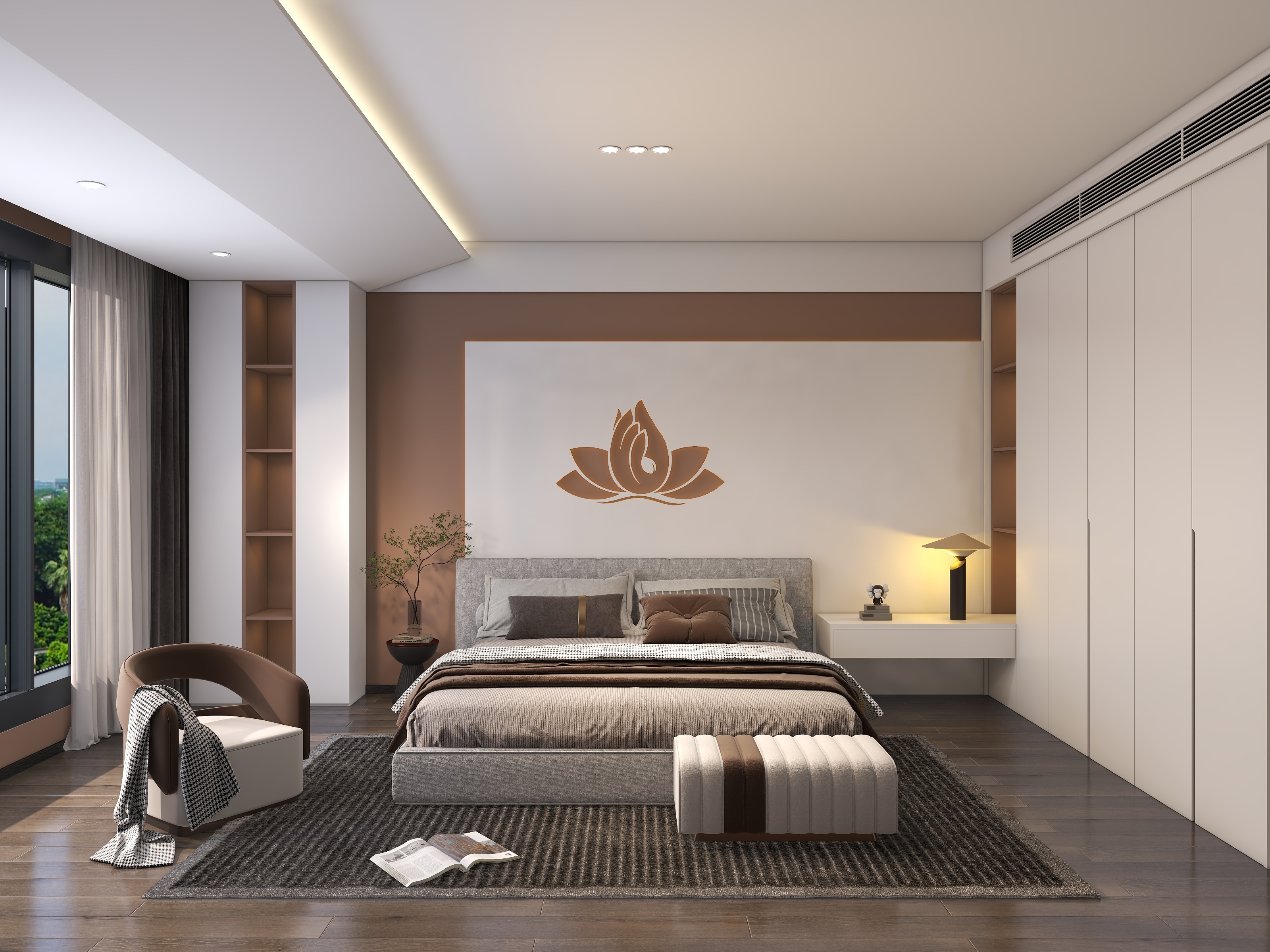 墨一设计-禅意风-卧室-装修设计方案